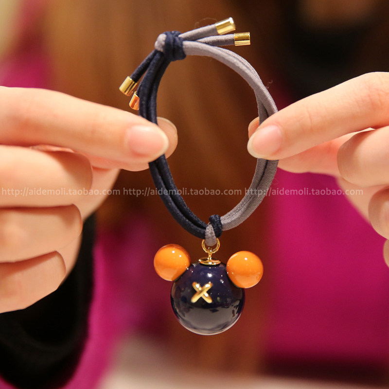 韩国进口 aznavour az 卡通糖果圆球手环皮筋发圈双股发绳