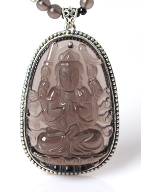 冰种千手观音生肖属鼠守护神吊坠