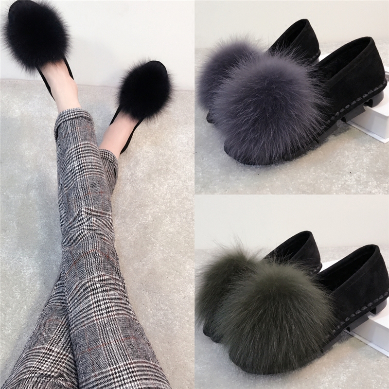 Plush Doug shoes hyoma  Autumn and winter Exorcism A pedal shoes 2019 new pattern All-match shoesin the Women's Shoes, Low shoes  category - from Buy2taobao.com to provide professional Taobao agent buy service