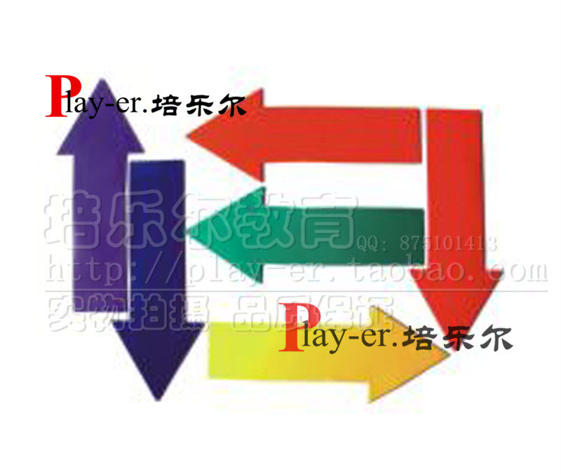 卡乐咪方向标识线方向指示路标直行标志盘转弯标志盘早教游戏地标