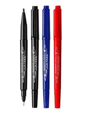 10支包邮G-902金万年记号笔黑蓝红色CD笔油性0.7和1.0双头勾线笔