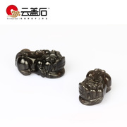 Cloud cover Shi Tianran Obsidian pendant donut brave manual DIY bracelets bracelets Jewelry Accessories