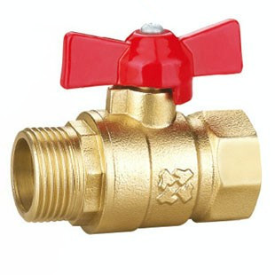 开关黄铜内外牙蝴蝶柄