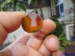 云南龙陵天然黄龙玉收藏精品团坡水草花颈饰吊坠挂件珠宝镶嵌直播