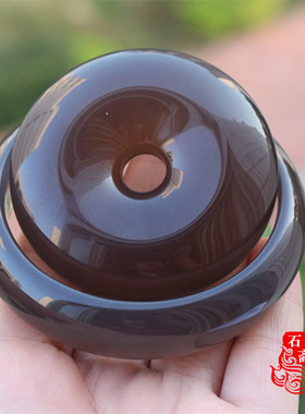 冰透无优化同料平安扣玛瑙手镯