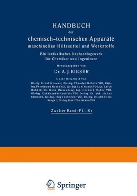 【预订】Handbuch Der Chemisch-Technischen Ap...
