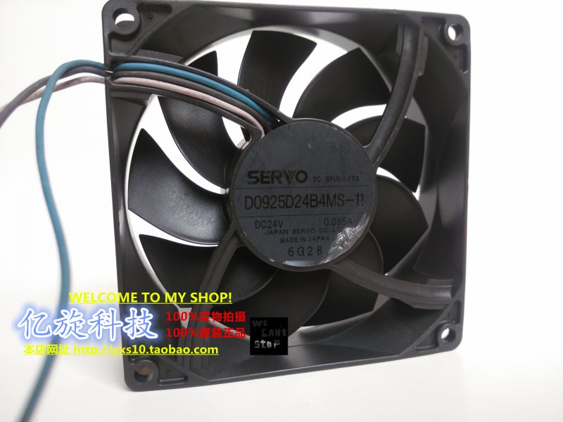 日本SERVO伺服 D0925D24B4MS-11 9225 24V 0.085A 变频器散热风扇