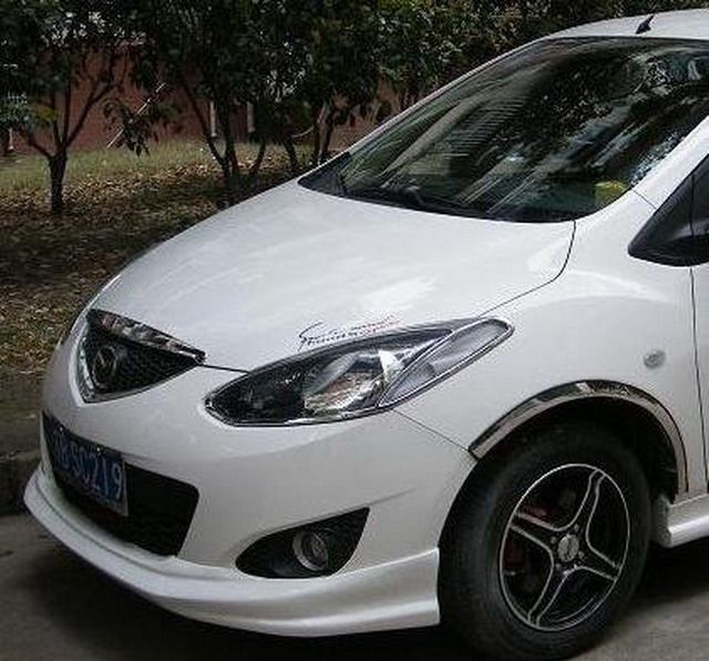 马自达m2 07-09年汽车改装款小包围马2三厢pu材料小包围 底漆