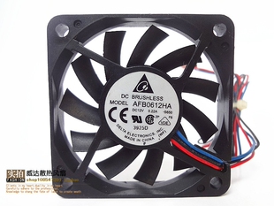 台达 AFB0612HA 6CM 6010  0.22A 12V超薄 CPU风扇 电脑 机箱风扇