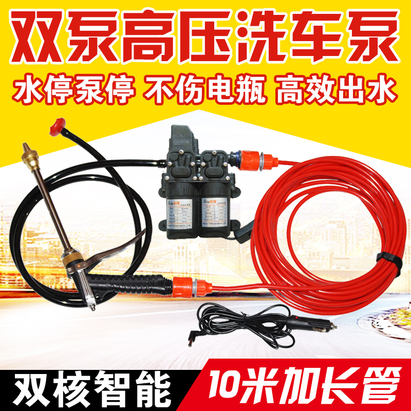 雙泵電動洗車器洗車機洗車水泵220v家用便攜高壓洗車水槍刷車水泵