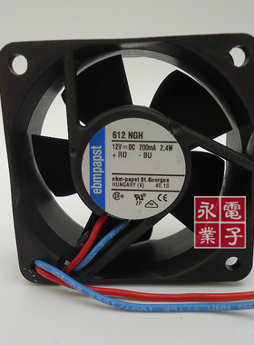 原装德国Ebm-papstTYP 612 NGH 6025 12V 2.4W