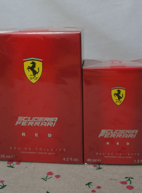 香港采购意大利产 FERRARI法拉利红色激情男士香水40/125ML 现货