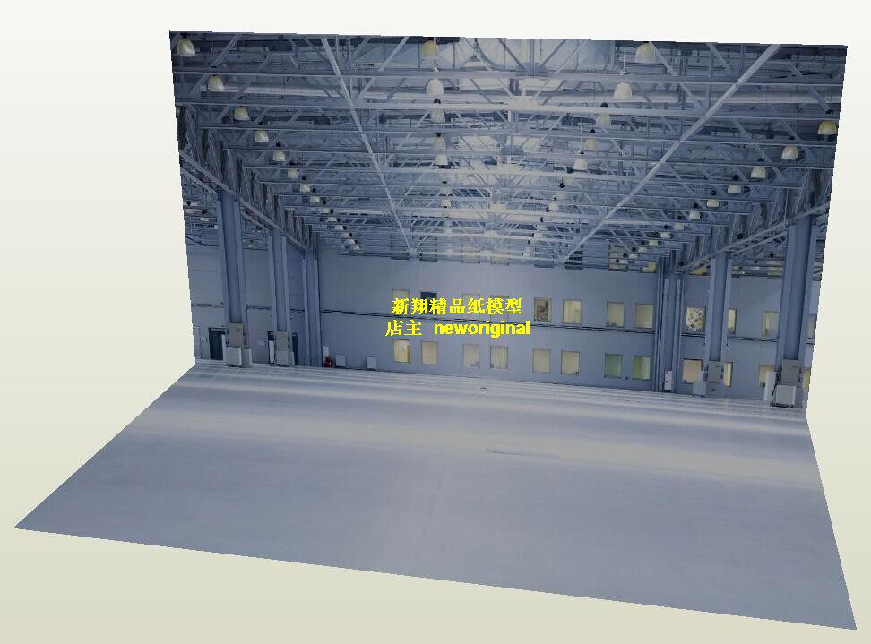 1比6 12 18工厂停机库娃娃兵人高达格纳库背景纸车模汽车场景模型图片