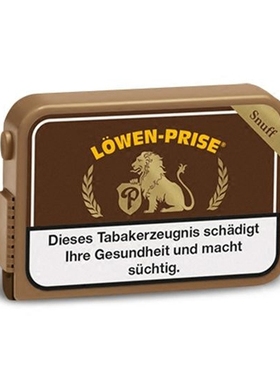新标德国普世 金狮 Lowen-Prise 10g 甘草茴香 薄荷进口鼻烟