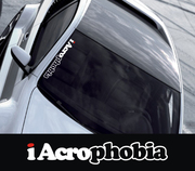 HF HellaFlush风格潮流改装汽车贴纸 超个性前档竖贴风档贴cf1145