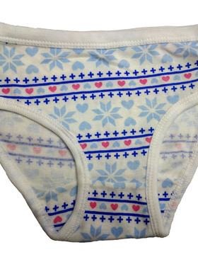 哟呼！old navy*2-3岁女童白色蓝印花全棉三角内裤短裤6225546