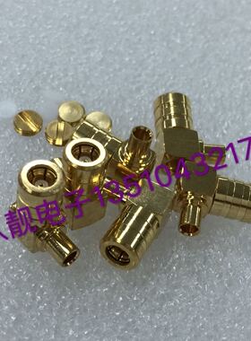 射频SMB-KWB2同轴RG402半柔半钢信号头50-2高频SMB母086馈线接头