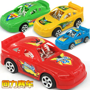 儿童宝宝迷你回力车男孩塑料小赛车小汽车玩具车仿真模型生日礼品