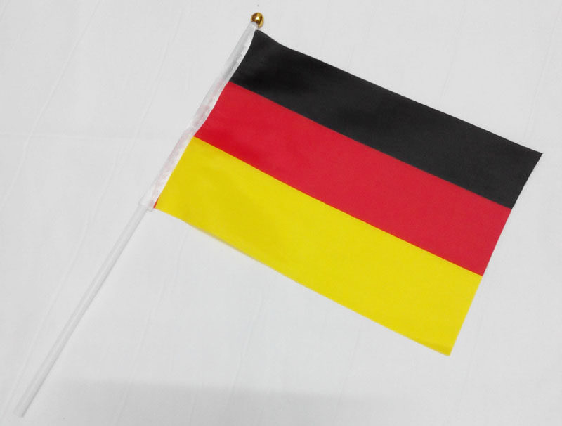 德国 8号手摇旗 国旗 世界旗子 外国旗 欧洲杯国旗