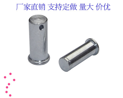 304不锈钢销轴平头带孔销定位销圆柱销销钉M14 M16 M20 GB/T882