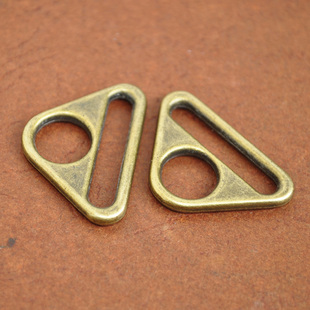 2.5cm内径DIY材料箱包五金配件三角扣字扣包带连接扣古铜色调节扣