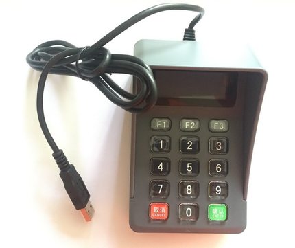 德卡读卡器T10专用密码键盘P3  带语音 液晶显示屏