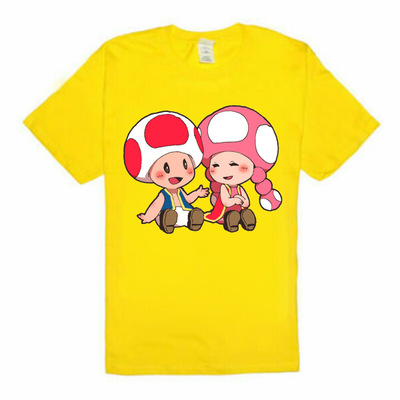 绮丽屋日本动漫那周边超级马里奥奇诺比奥蘑菇王国纯棉个性T恤