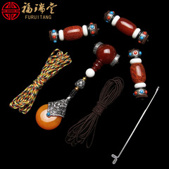 Diamond Moon and stars Bodhi Buddhist prayer beads accessories package 108 dragons Dragon scale three-way head bracelets accessory kit