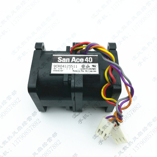 12V 1.1A 暴力 三洋 散热风扇 服务器 9CR0412S511 4CM 原装 4056