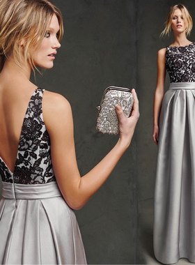 婚纱礼服2025新款敬酒服双肩烟灰色时尚婚礼结婚宴会长款晚宴礼服