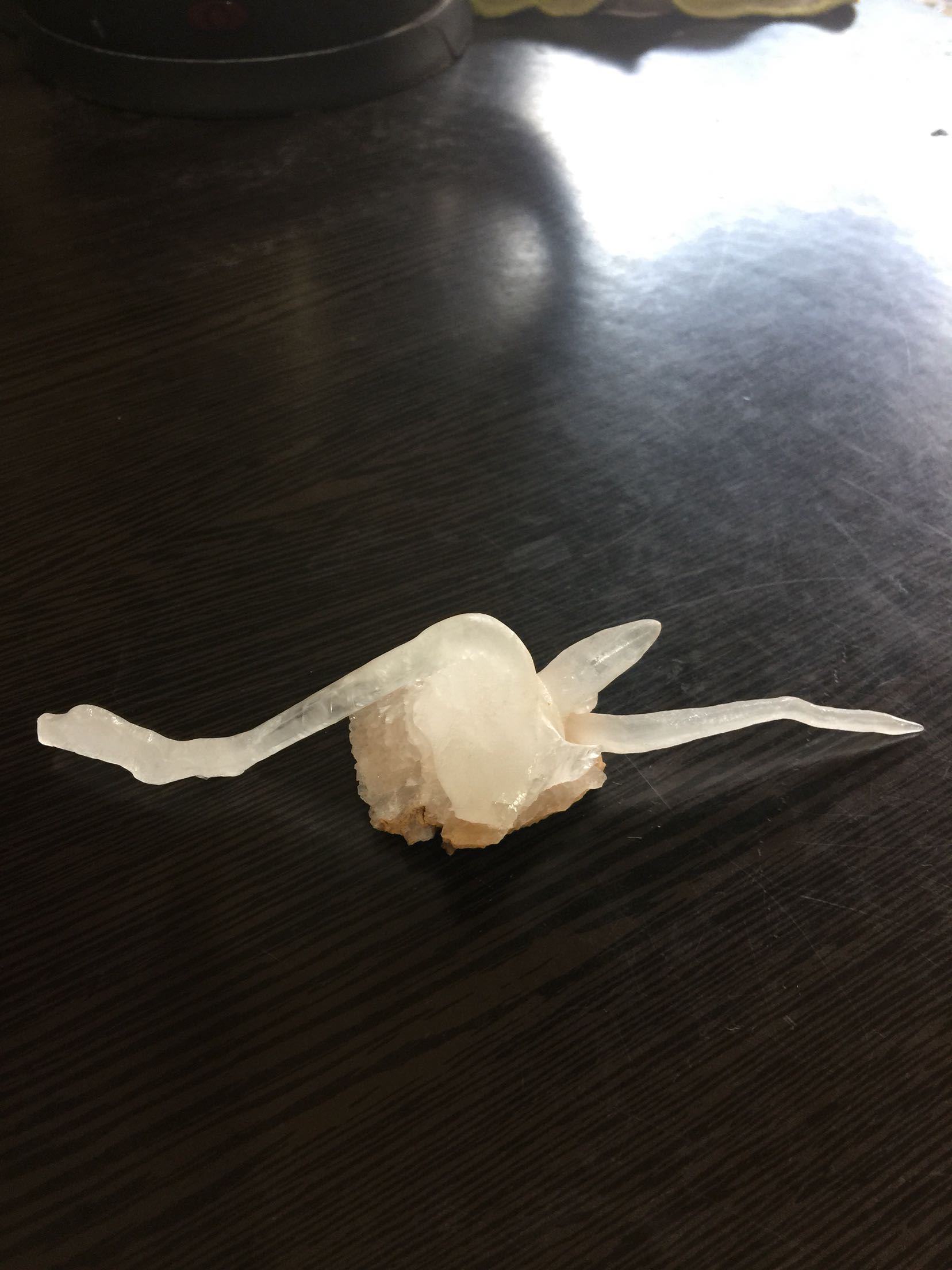 水晶如意摆件天然标本透明方解石