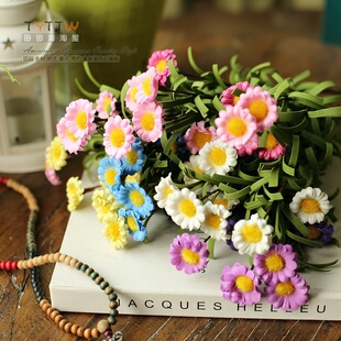 迷你小菊花小雏菊手工写意花EVA仿真花仿真植小菊花单支花