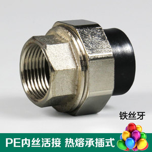 PE内丝活接 内牙活接直接 给水管件接头 4分 6分 1寸