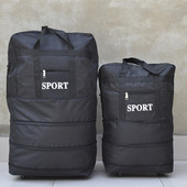 万向轮超大容量伸缩折叠包158航空箱包旅行大包搬家托运拖轮袋