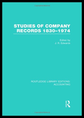 【预售】Studies of Company Records (Rle Accounting): 1830