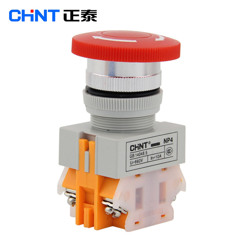 新品推荐正泰按钮 NP4-11ZS/1蘑菇头自锁 红色急停开关质量保证