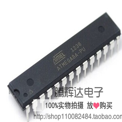 原装ATMEL 直插 ATMEGA8A-PU AVR单片机/8K闪存微控制器 DIP-28