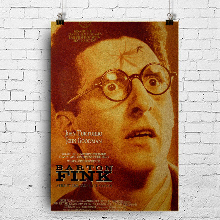 电影海报 巴顿·芬克 barton fink 约翰·特托罗 科恩兄弟作品
