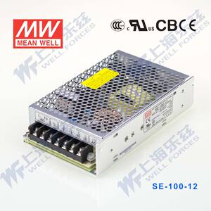 SE-100-12台湾明纬100W 12V开关电源直流稳压DC 8.5A变压器工控