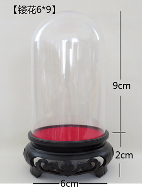 含底座永生花公仔软陶文玩工艺品