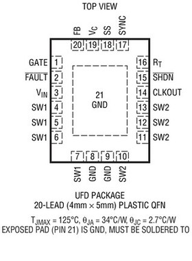 原装  LT3579EUFD-1 LT3579IUFD-1 LT3579-1 QFN20 现货可直拍