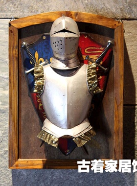 武士钥匙盒欧式风酒吧道具装饰品