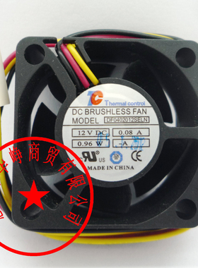全新Thermal control DF0402012SELN 4020 12V 0.96W 3线风扇NMB