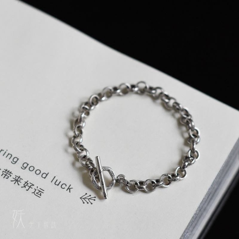 妖家 泰国清迈手工银 纯银手链 YS016