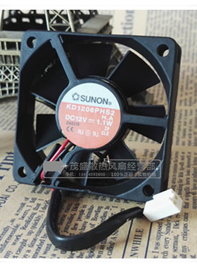 建准SUNON KD1206PHS2 12V 1.1W 6CM 6015 超静音 机箱电源风扇