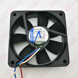原装德国ebmpapst 612F/39L 12V 34mA 0.41W 6015 3线超静音风扇