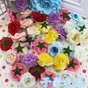 DIY  仿真花 花头 绢花 拱门插花 婚庆花朵 花球