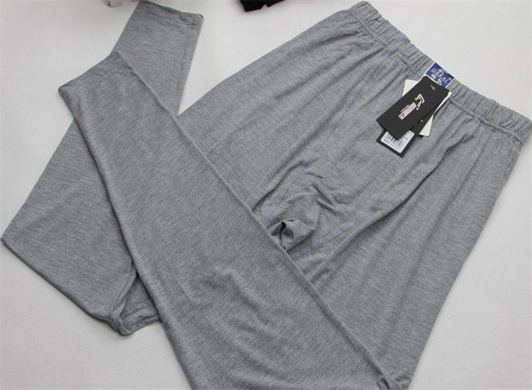包邮正品格凯服饰男式竹纤维弹力棉秋衣秋裤打底裤保暖裤
