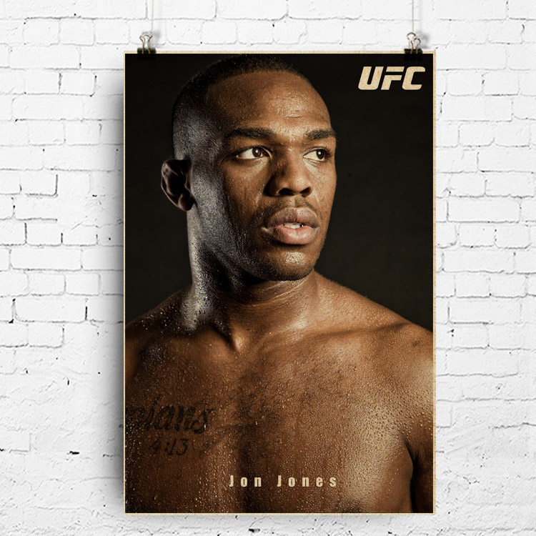 ufc海报 乔恩琼斯 jon jones mma选手海报格斗赛 挂图