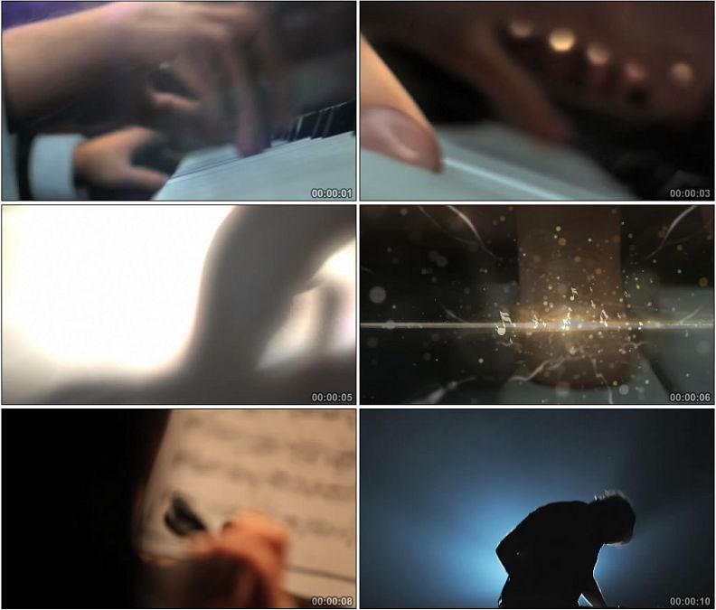 音乐会乐谱钢琴弹奏酒吧架子鼓表演高清实拍视频素材